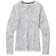 Smartwool W Merino 250 Baselayer Pattern Crew, Light Grey Traced Dahlia - T-Shirt