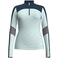 Smartwool W Classic Thermal Merino Bl Cb 1/4 Zb Bleached Aqua Heather XL - Tričko