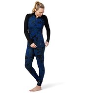 Smartwool W Classic Thermal Merino Bl Pttrn 1/4 Zb Blueberry Hill Marble M - Tričko