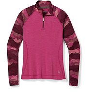 Smartwool W Classic Thermal Merino Bl Pttrn 1/4 Zb Festive Fuchsia Mountain Scape L - Tričko