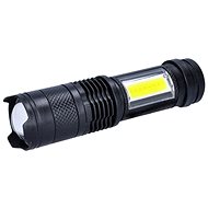 Solight LED rechargeable pocket flashlight with zoom, black - Flashlight