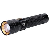 Solight Rechargeable flashlight with display, 200 lm, zoom, Li-Ion - Flashlight