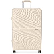 Solier Toride XXL 31”, Very Large Suitcase, Beige - Suitcase