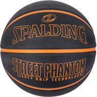 SPALDING STREET PHANTOM BLK ORANGE SGT SZ7 RUBBER BASKETBALL - Basketball