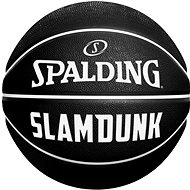 SPALDING SLAM DUNK BLACK WHITE SZ5 RUBBER BASKETBALL - Basketball