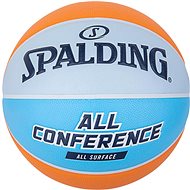 SPALDING ALL CONFERENCE ORANGE BLUE SZ5 RUBBER BASKETBALL - Basketball