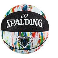 Spalding Marble Series Black White Rainbow Rubber, Size 7 - Basketball