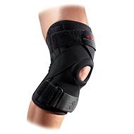 McDavid Knee Support w/ stays & cross straps Térdmerevítő, fekete L - Térdrögzítő
