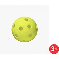 Unihoc Ball Crater neon yellow 3 pcs - Floorball Ball