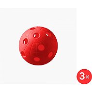 Unihoc Ball Crater red 3 pcs - Floorball Ball