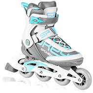 Spokey PRIME PRO white-turquoise, size 40/255 mm - Roller Skates