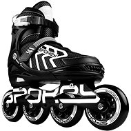 Spokey Khan, black and white, size 39-42 EU / 240-260 mm - Roller Skates