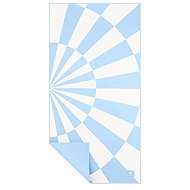 Spokey Sunny Quick-drying travel towel, 80 × 160 cm, blue geometry - Bath Towel