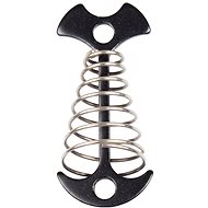 Merco Fish Bone Tent Rope Buckle 6 pcs, black - Filing Clip