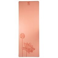 Sharp Shape PU Yoga mat Flower peach - Jogamatka