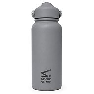 Sharp Shape Láhev s brčkem šedá - Drinking Bottle