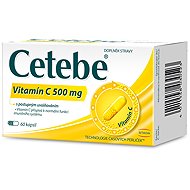 Cetebe Vitamin C 500 mg gradual release, 60 capsules - Vitamin C
