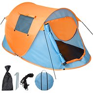 Tectake self-folding self-supporting tent blue/orange - Tent