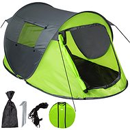 Tectake self-folding tent self-supporting grey/green - Tent