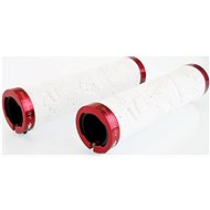 XG1.2 white/red handlebar grips - Bicycle Grips