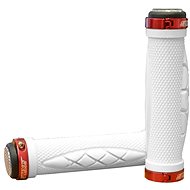 ST-909 white/red handlebar grips - Bicycle Grips