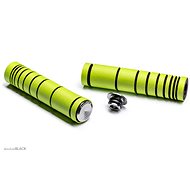 Silicone grips AbsoluteBlack - green - Bicycle Grips