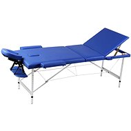 Shumee Blue Folding Massage Table with 3 Zones and Aluminum Frame - Massage Table