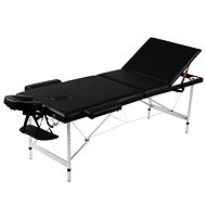 Shumee Black Folding Massage Table with 3 Zones and Aluminum Frame - Massage Table