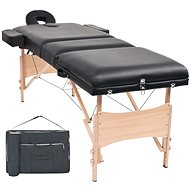 Shumee Folding massage table 3 zones thickness 10 cm black - Massage Table