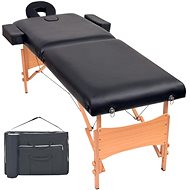Shumee Folding massage table 2 zones thickness 10 cm black - Massage Table