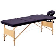 Shumee Folding massage table 2 zones wooden pink - Massage Table