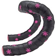 Supacaz Super Sticky Kush - Galaxy - Neon Pink Print w/Neon Pink Plugs - Handlebar Tape