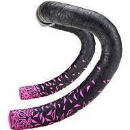 Supacaz Super Sticky Kush - Star Fade - Neon Pink Star Fade w/Neon Pink Plugs - Handlebar Tape
