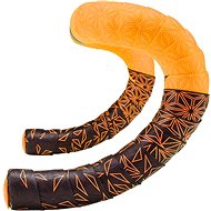 Supacaz Super Sticky Kush - Star Fade - Neon Orange Star Fade w/Neon Orange Plugs - Handlebar Tape
