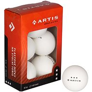 Artis 3 stars table tennis balls white 6 pcs - Table Tennis Balls