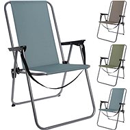 ProGarden Folding camping chair grey-brown - Camping Chair