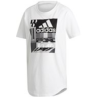 Adidas Graphic Tee, WHITE, size S - T-Shirt