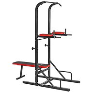 Tectake Reeves Multifunctional Fitness Tower 180 × 95 × 210 cm - black - Multi Gym