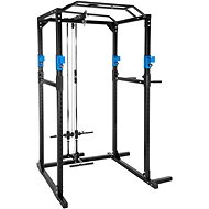 Tectake Multifunctional weight training tower with pulley - black/blue - Multi Gym