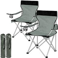 2 Camping chairs grey - Camping Armchair