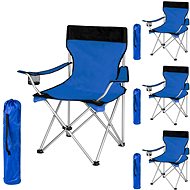 4 Camping chairs blue - Camping Armchair