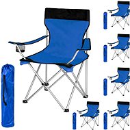 6 Camping chairs blue - Camping Armchair