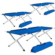 3 Aluminium field beds blue - Camping Lounge Chair