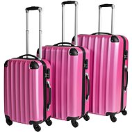 Set of 3 hard travel cases fuchsia - Case Set