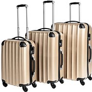 Set of 3 champagne hard suitcases - Case Set