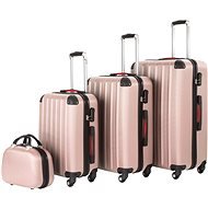 Cestovní kufry Pucci sada 4 ks růžová zlatá - Case Set