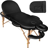 Sawsan Folding Massage Recliner 3 Zones Black - Massage Table