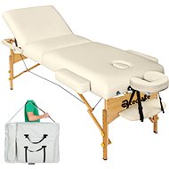 Somwang Folding Massage Recliner 3 Zones Beige - Massage Table