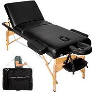 Somwang Folding Massage Recliner 3 Zones Black - Massage Table
