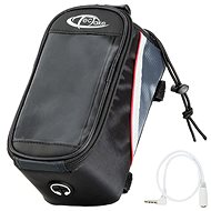 Smartphone holder with bag 20,5 × 10 × 10,5 cm black with red - Bike Bag